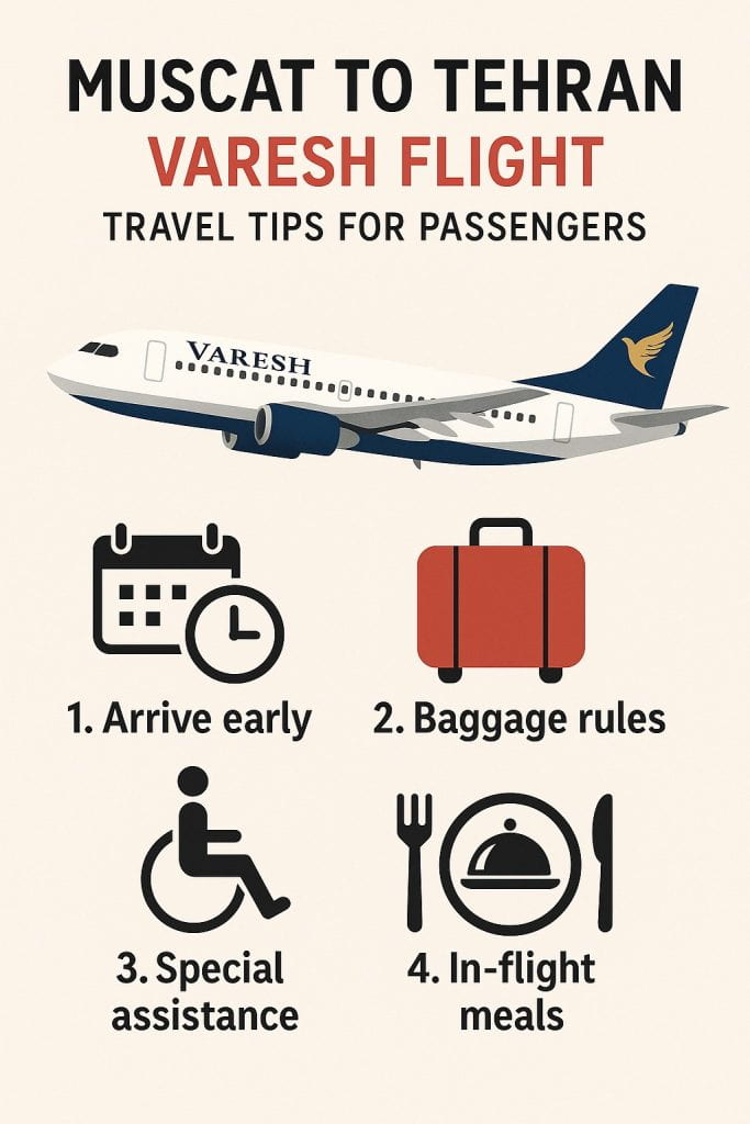 Muscat to Tehran Varesh Flight