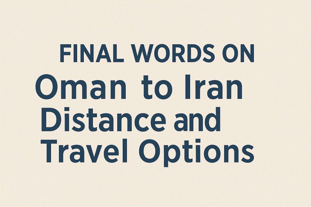 Oman to Iran Distance